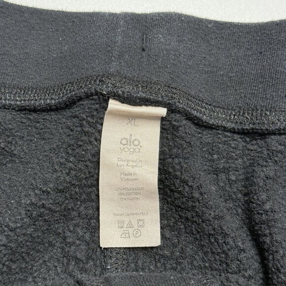 ALO Sweatpants Womens XL 32x30 Black Tapered Workout Gym Casual - Picture 12 of 16